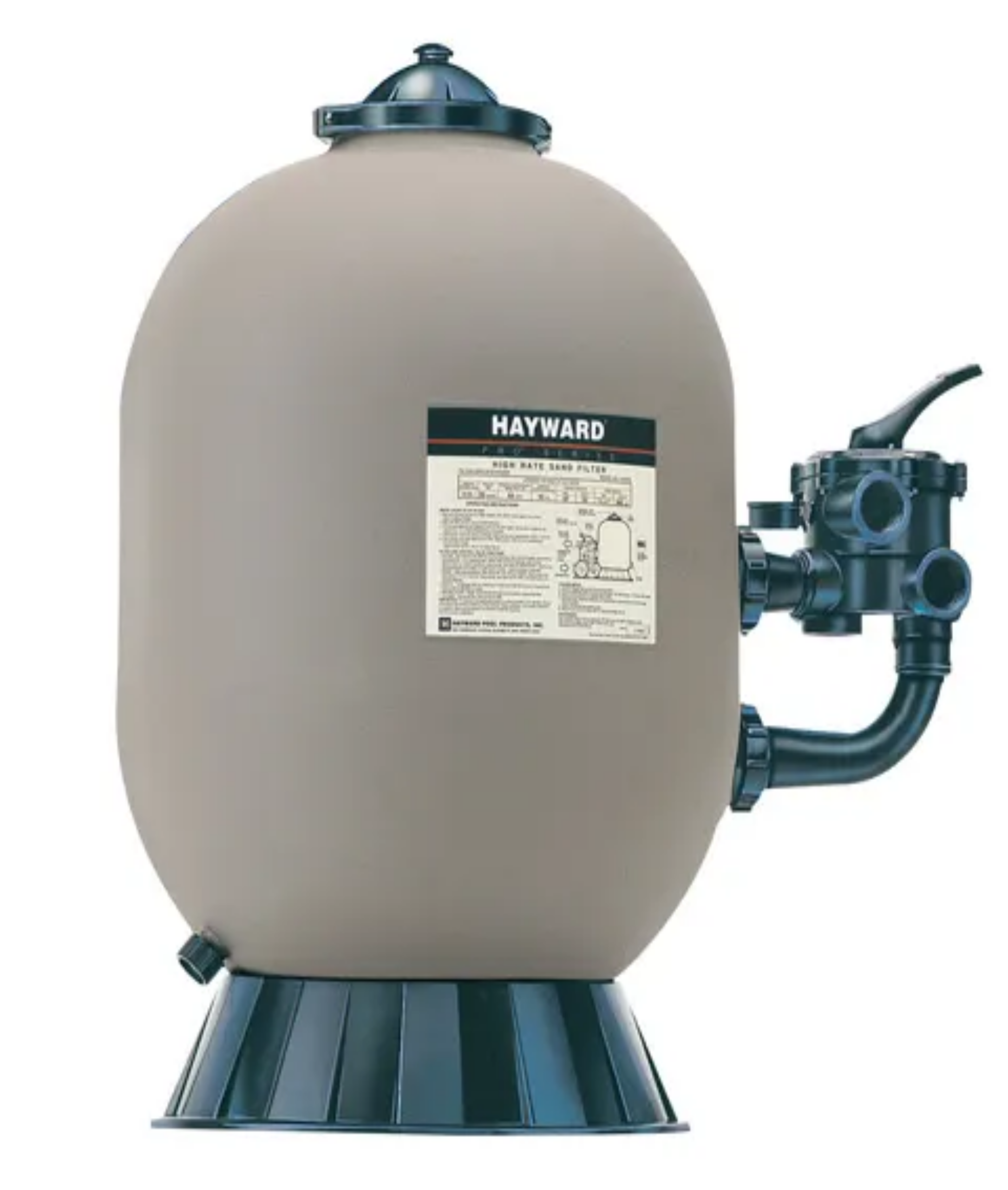 18-inch pool filter ready for replacement or cleaning