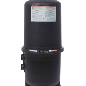 Sand filter system showing 18-inch filter for pool maintenance